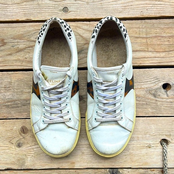 Celine Triomphe TRO1L Animal Print Sneakers Size 40 (US 9.5) - Picture 6 of 15